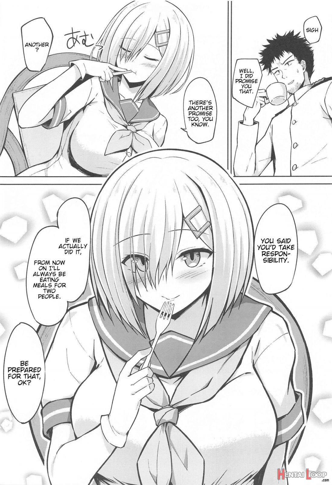 Hamakaze-chan to Ippai Hasande Paizuri Ecchi!! page 36