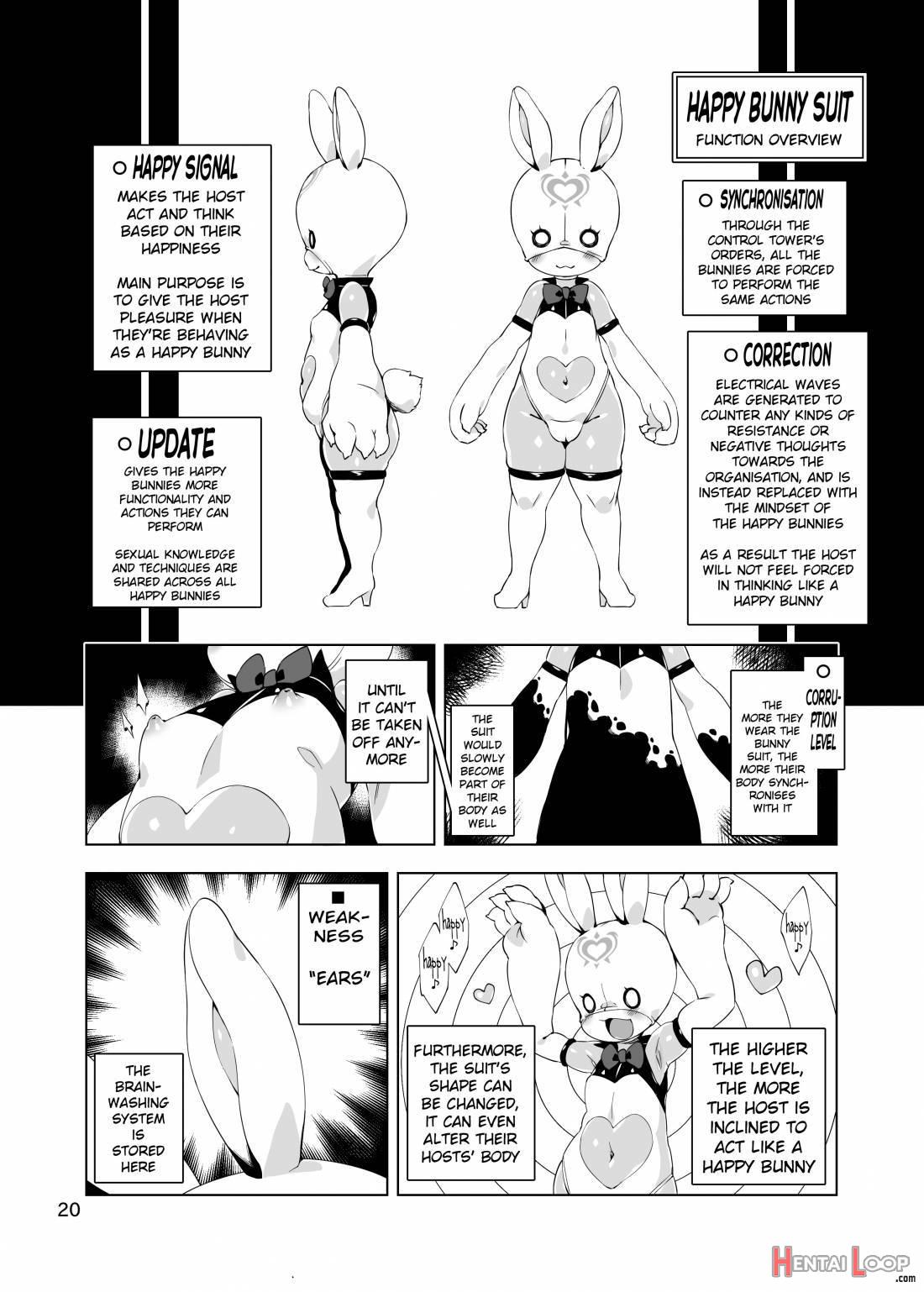 Happy Bunnys e Sennyuu!! -Inran Ero Usagi-ka Suit- page 19