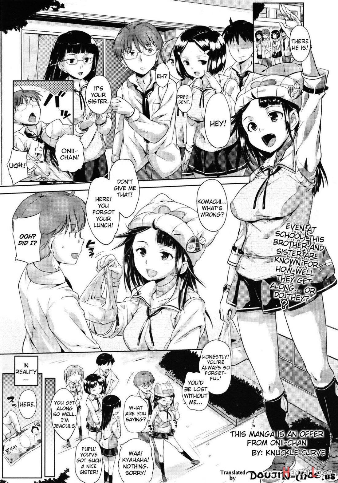 Kono Manga wa Onii-chan no Teikyou de Ookuri Shimasu page 1