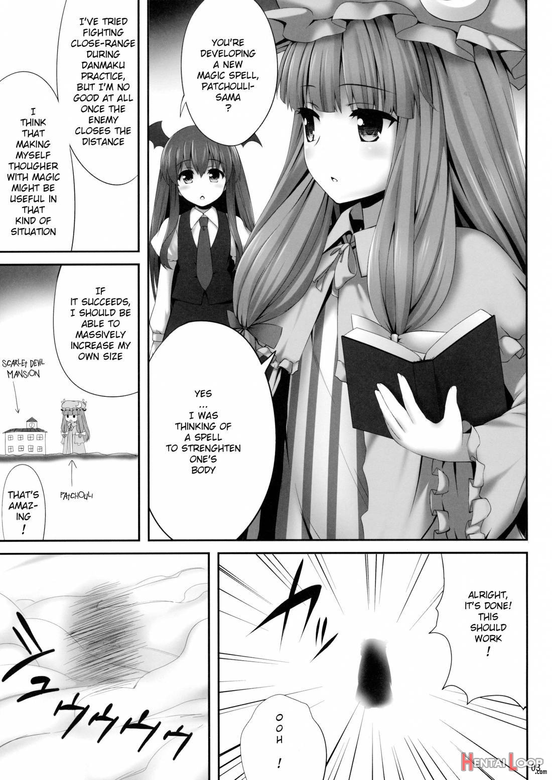 Kyonyuu Kyara to Ka Shita Patchouli no Erohon page 2