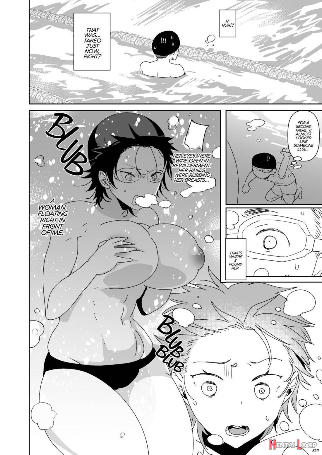 Nyotaika no Ecchi na Onee-san Pool no Onee-san Hen page 4