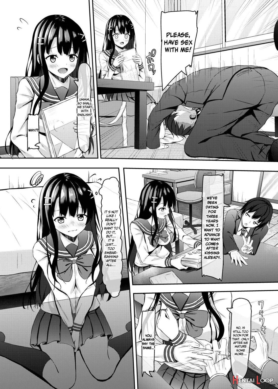 Saishoku Kenbi de Hazukashigariya na jk to Hatsu H made page 4