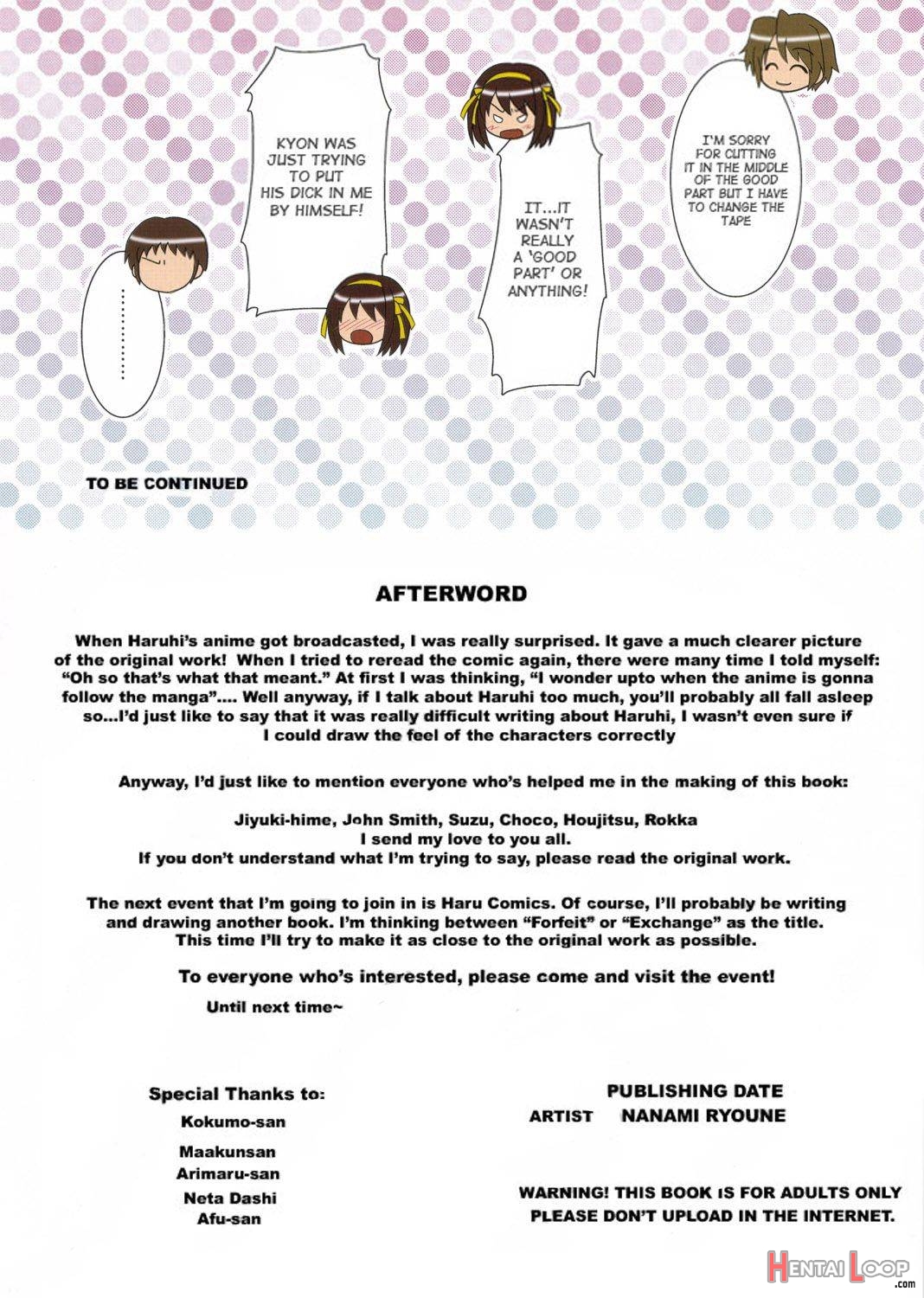 Suzumiya Haruhi no Satsuei Full Color Edition page 13