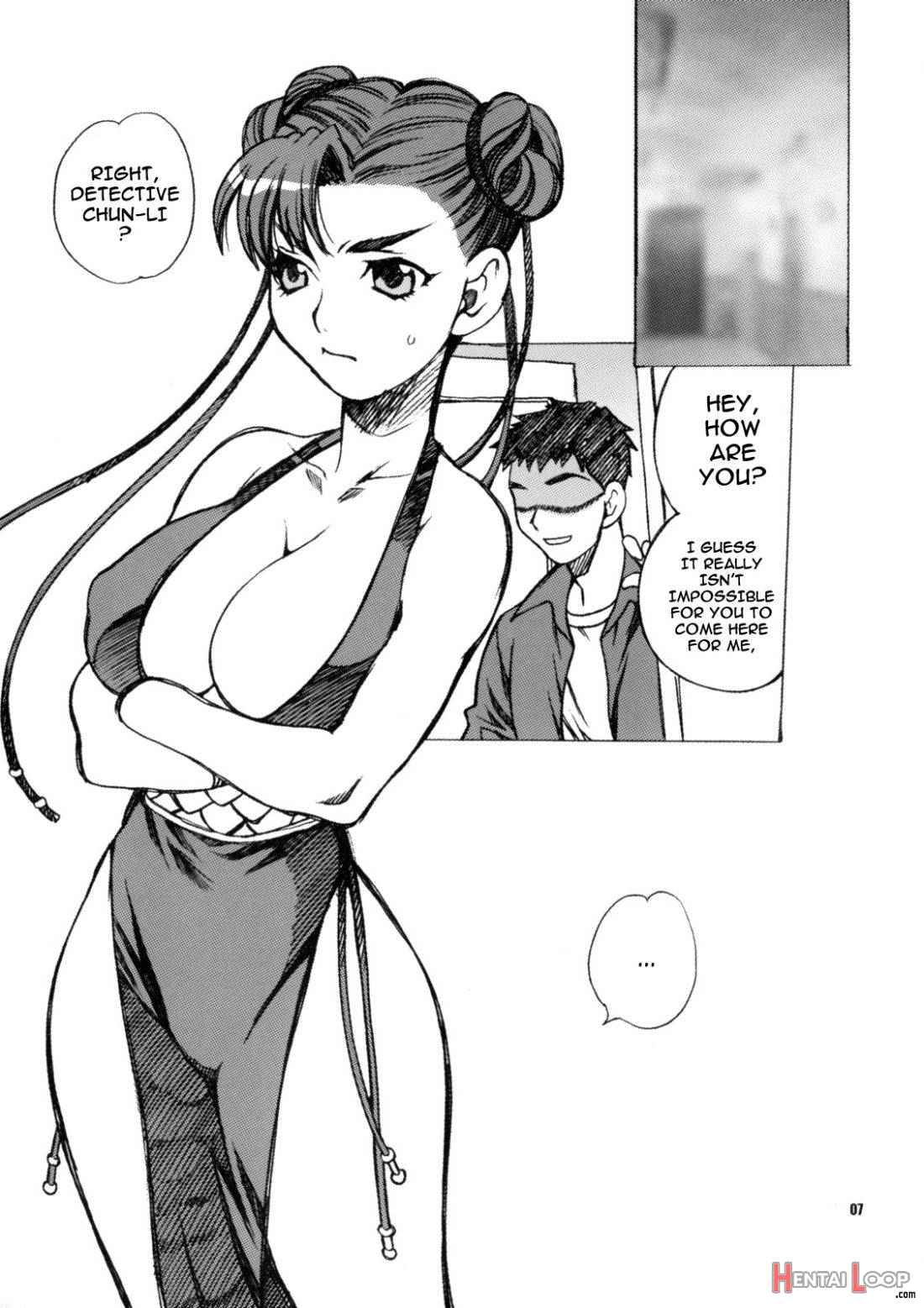 Yukiyanagi no Hon 18 Chun-Li Keiji no Oppai Sousa page 4