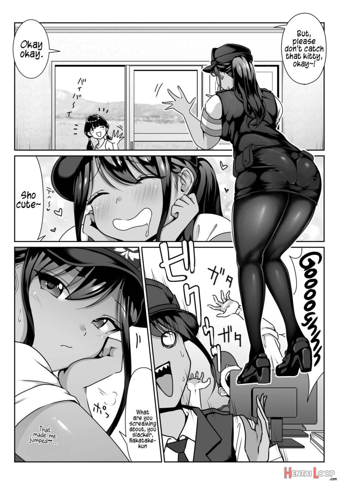 Akogare no Boku no Senpai to Kinmuchuu no Kouban de Muremure PanSto Sex Zuke. page 8