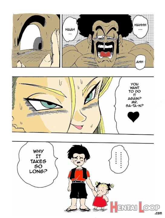Android N18 And Mr. Satan!! Sexual Intercourse Between Fighters! page 16