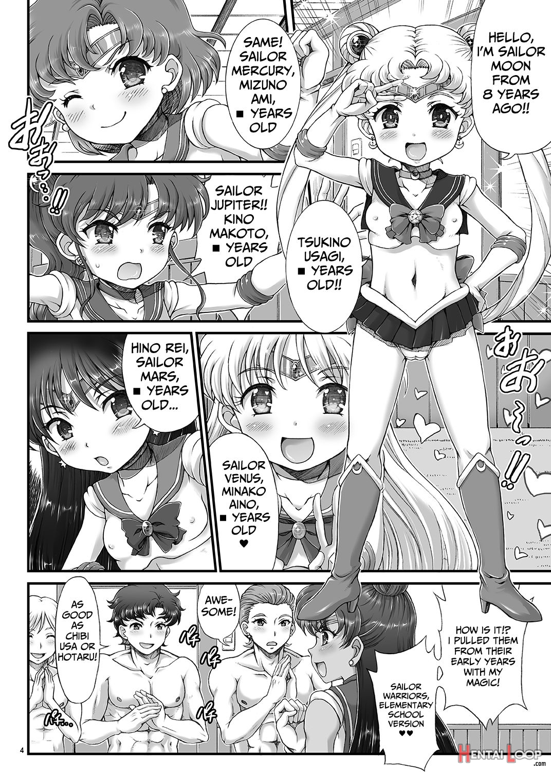Bishoujo Senshi Js-ka Keikaku Sailor Delivery Health Half Age page 4