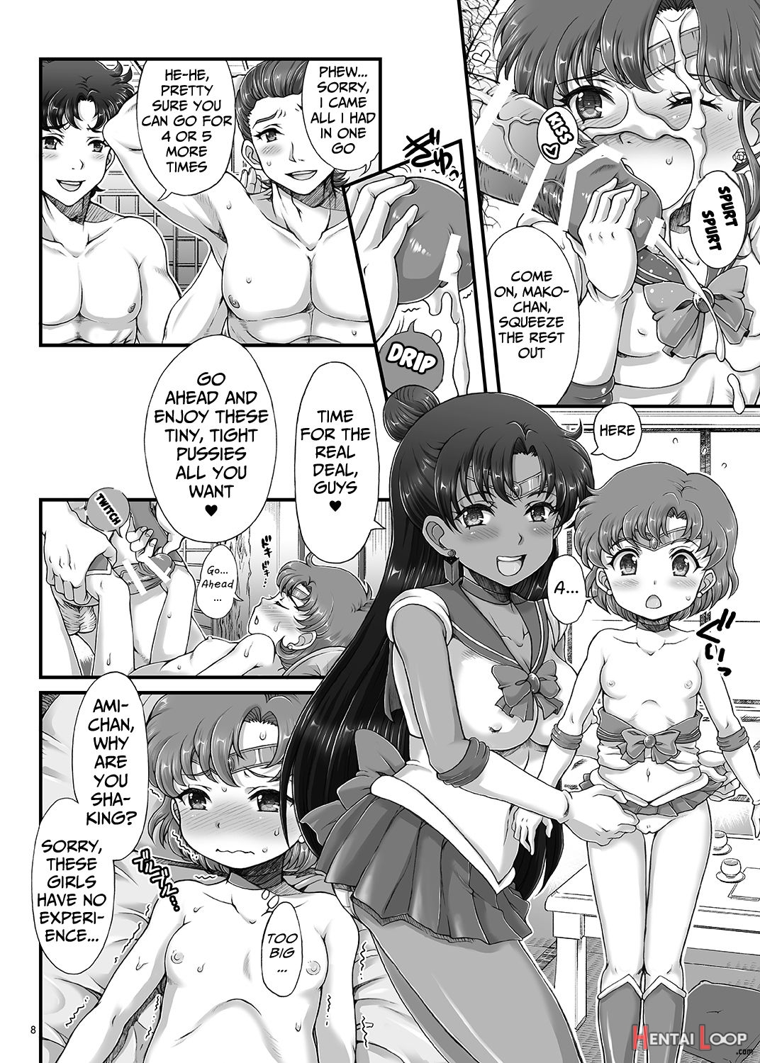 Bishoujo Senshi Js-ka Keikaku Sailor Delivery Health Half Age page 8