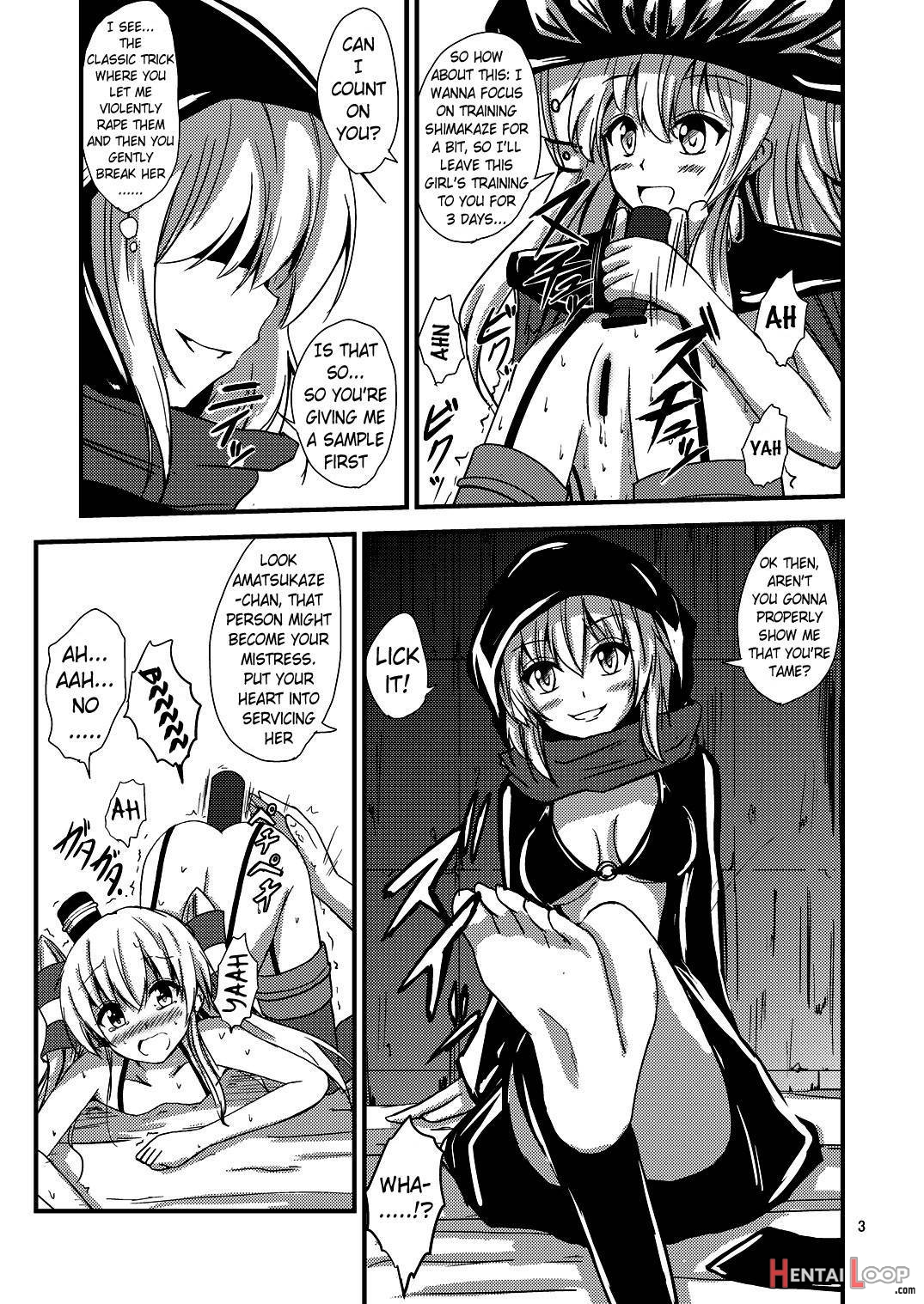 Kuubo Wo-Kyuu-chan no Amatsukaze Yuri Dorei Choukyou ~Shuuchi 3P Choukyou Hen~ page 4