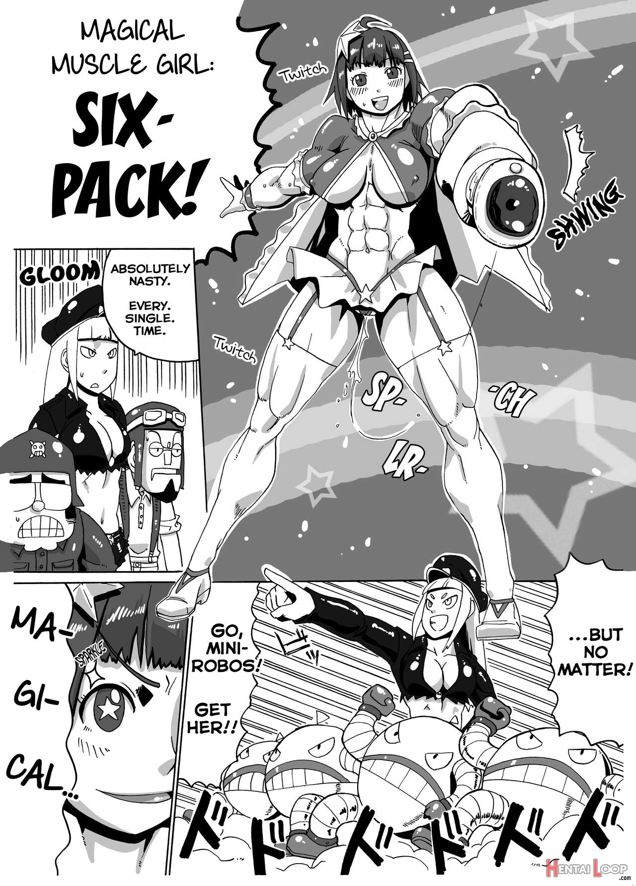 Magical Muscle Girl Six-pack page 16