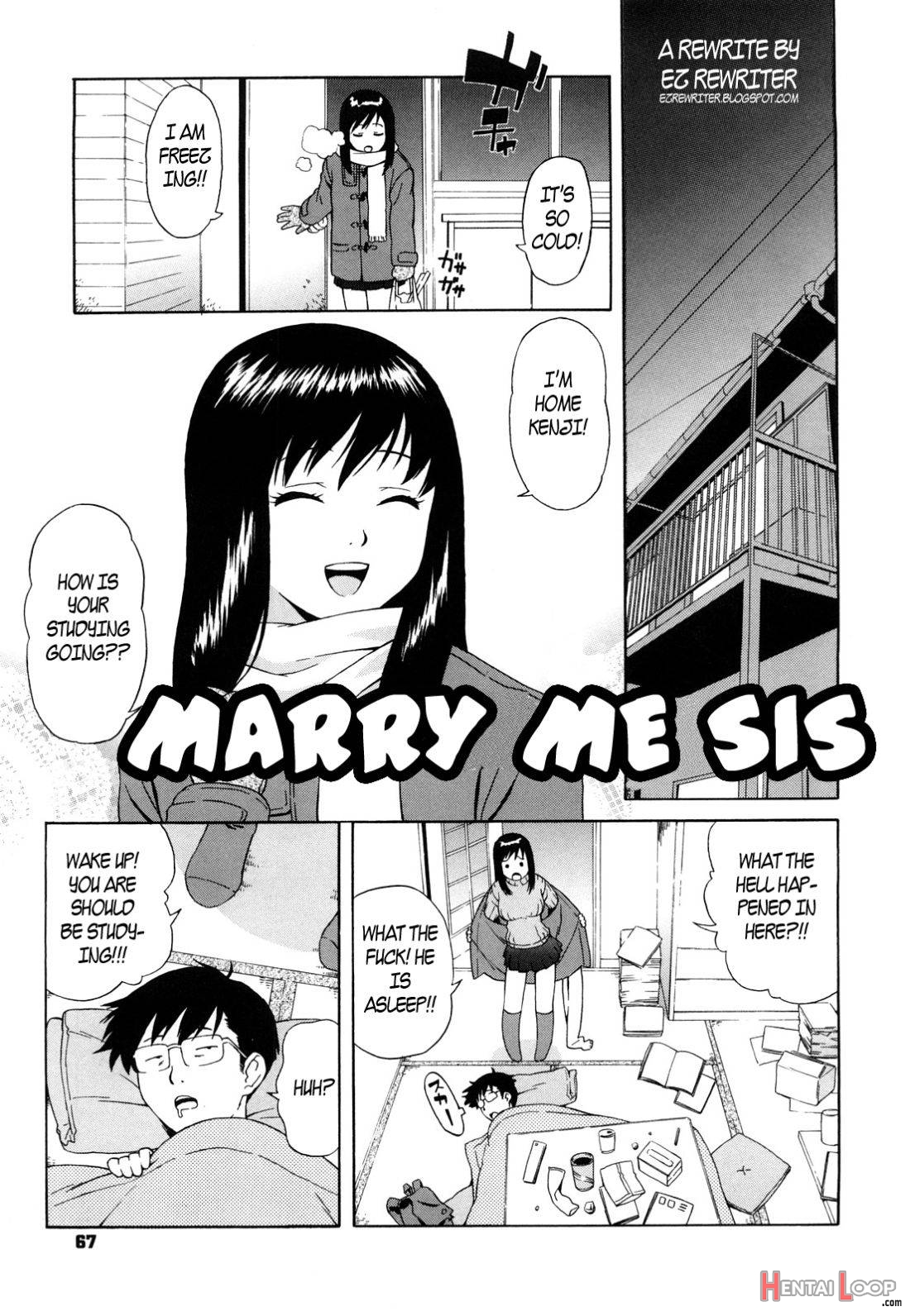 Marry Me Sis page 1