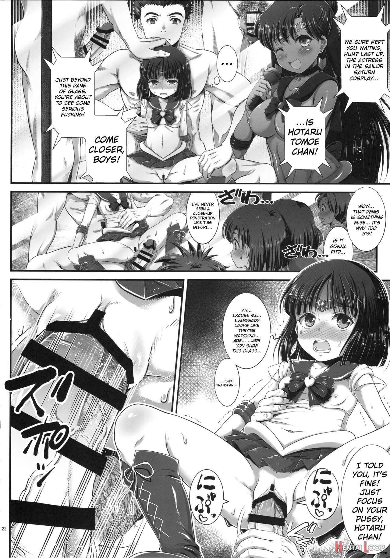 Sailor Av Kikaku ~js 3-ningumi Ni Shutsuen Koushou!! Classmate No Me No Mae De Gachinko Kozukuri Sex!?~ page 19