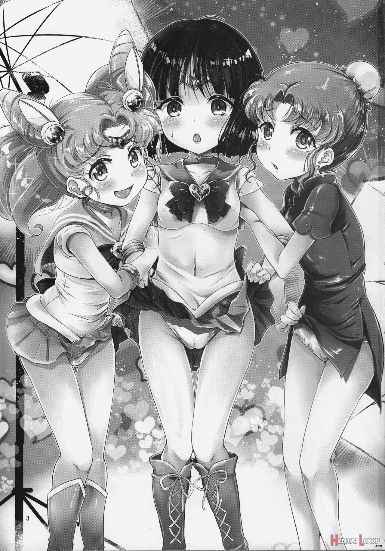 Sailor Av Kikaku ~js 3-ningumi Ni Shutsuen Koushou!! Classmate No Me No Mae De Gachinko Kozukuri Sex!?~ page 2