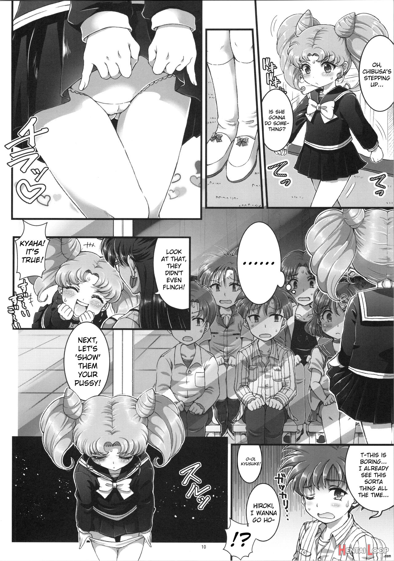 Sailor Av Kikaku ~js 3-ningumi Ni Shutsuen Koushou!! Classmate No Me No Mae De Gachinko Kozukuri Sex!?~ page 7
