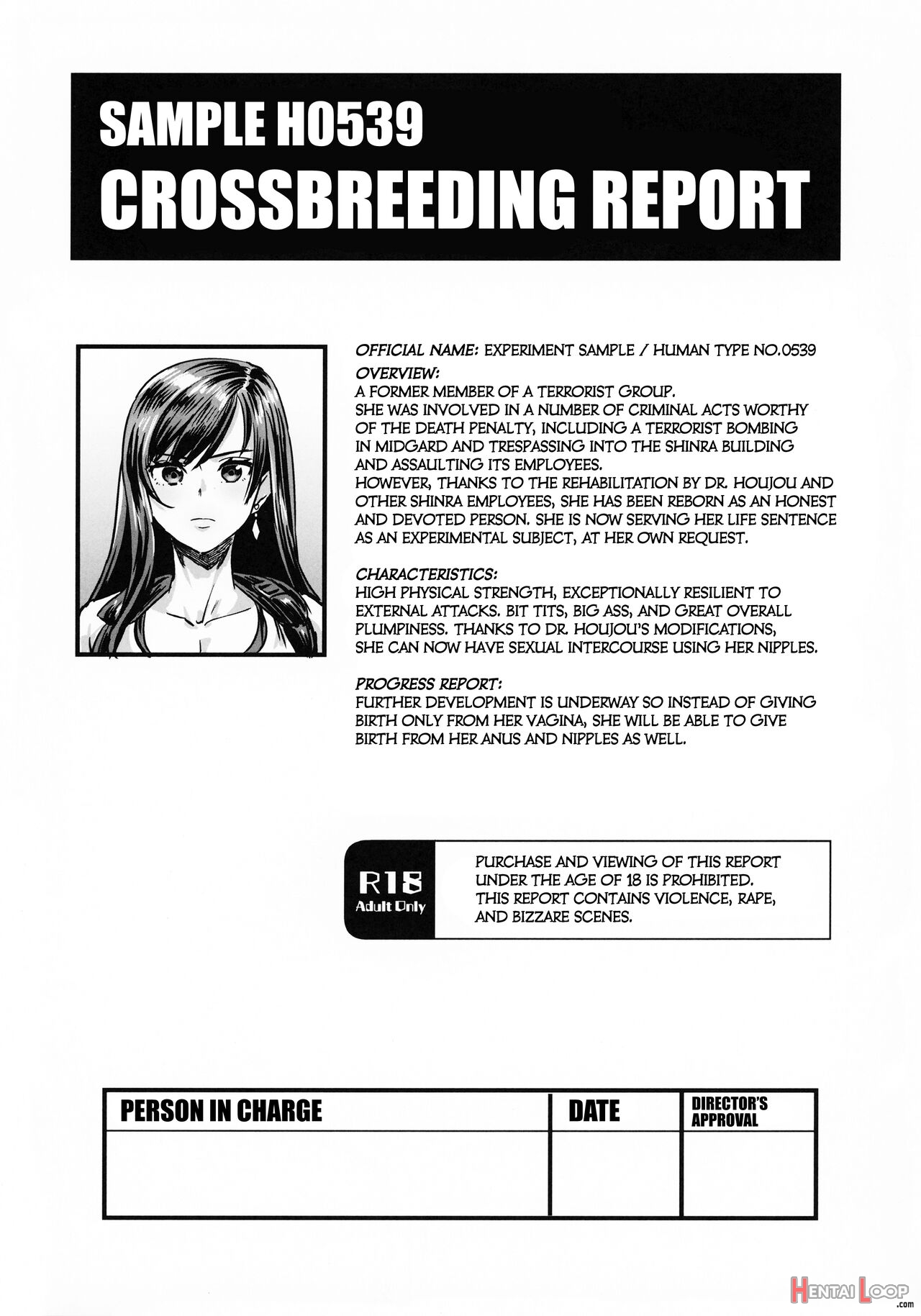 Sample H0539 Kouhai Report page 1