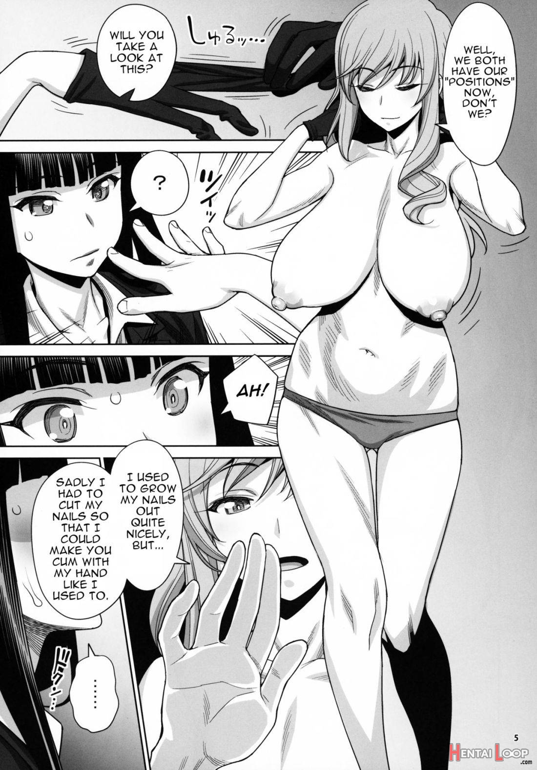 Shimada-ryuu VS Nishizumi-ryuu Bijukujo Lesbian Kyokugen Kougyaku Gurui page 4