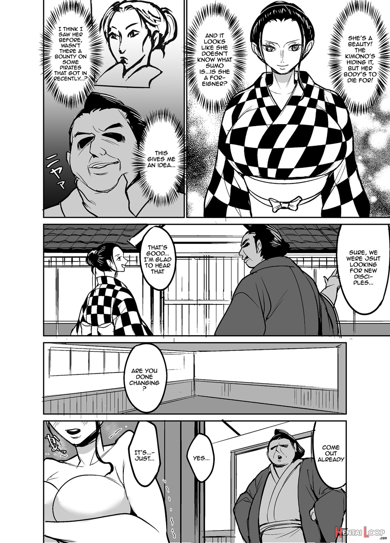 The Archaeologist Who Has Infiltrated The Wano Country As A Sumo Wrestler page 3