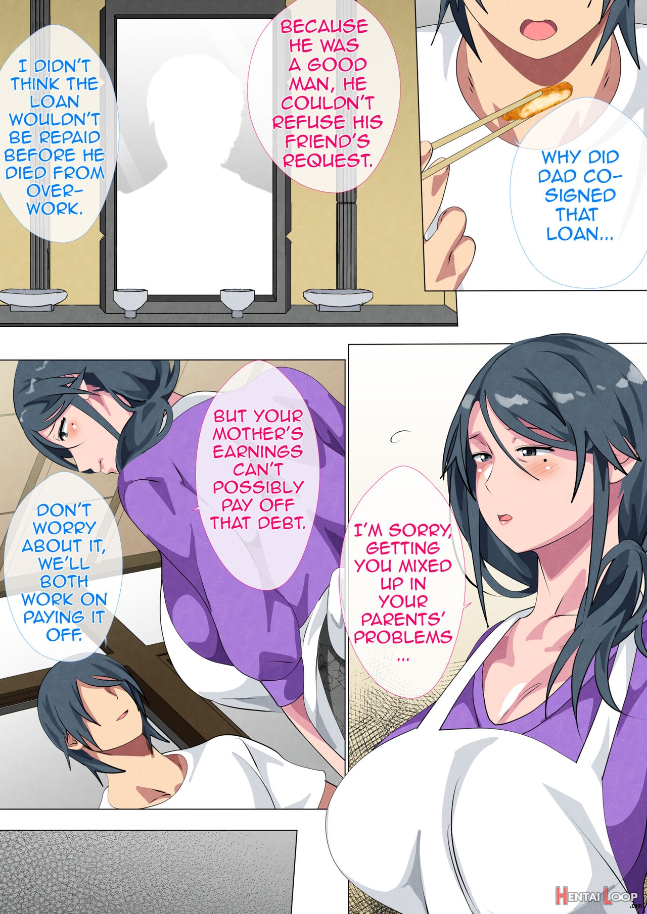Widowed Mother Sayoko ~record Of A Copulation Of A Mother And Son Living In A Small Room~ page 4