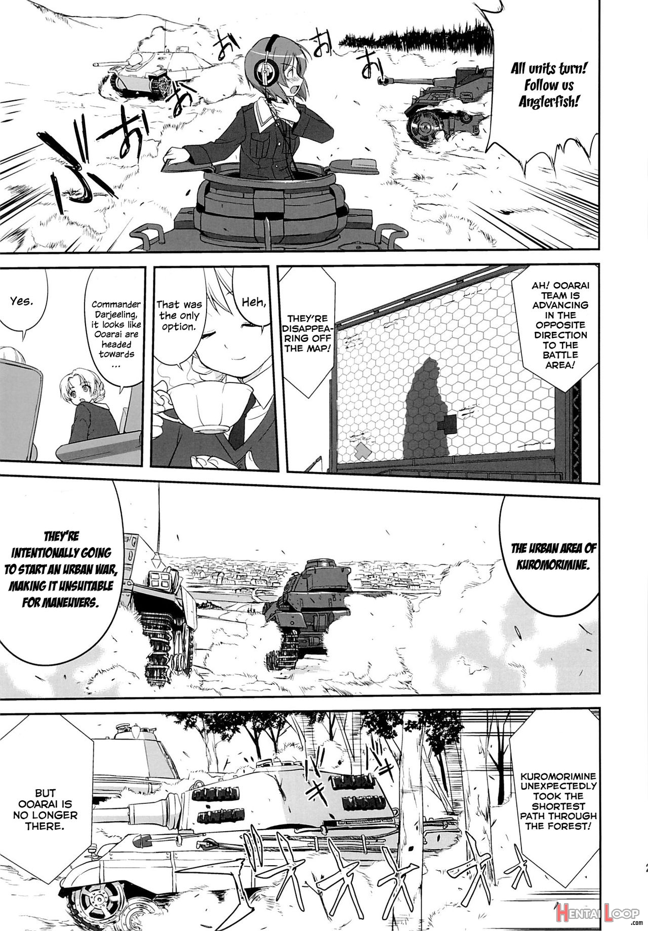 Yukiyukite Senshadou Kuromorimine No Tatakai page 22